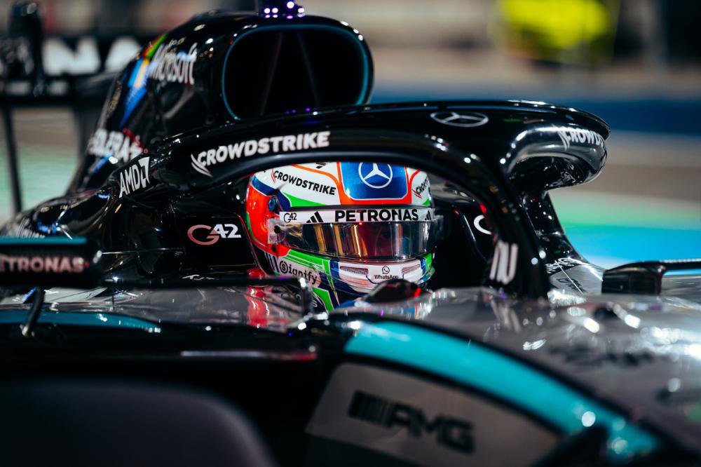 Mercedes’ Kimi Antonelli topped the timings in Bahrain