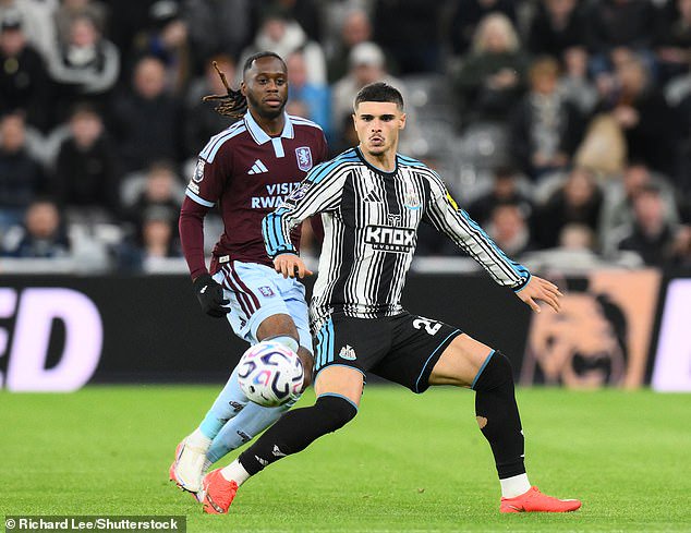 In the defeat against Villa, three players started in a position they would not consider their best. Among them was £51million marquee signing Matias Fernandez-Pardo