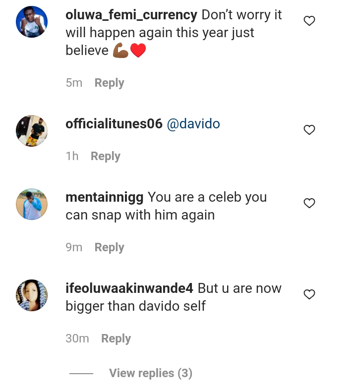 instagram - Reactions As Fast Rising Nollywood Star Ifedi Sharon Releases Throwback Photo With Davido  4ee6de9bd92640928065e16bff6a437f?quality=uhq&format=webp&resize=720