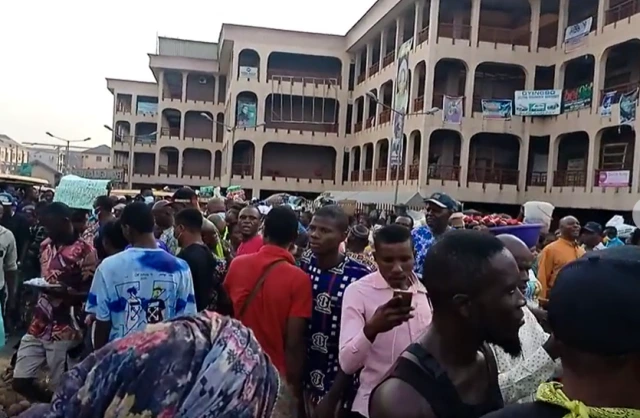 Protest in Oyingbo Market