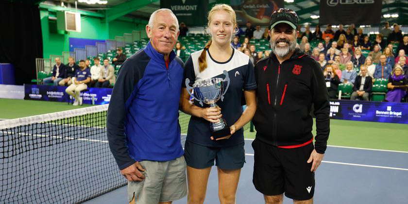 Rising British tennis star crowned Lexus Wrexham Open’s first One Point Grand champion