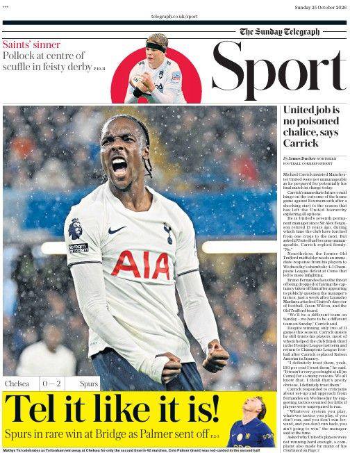 Sunday Telegraph sports section