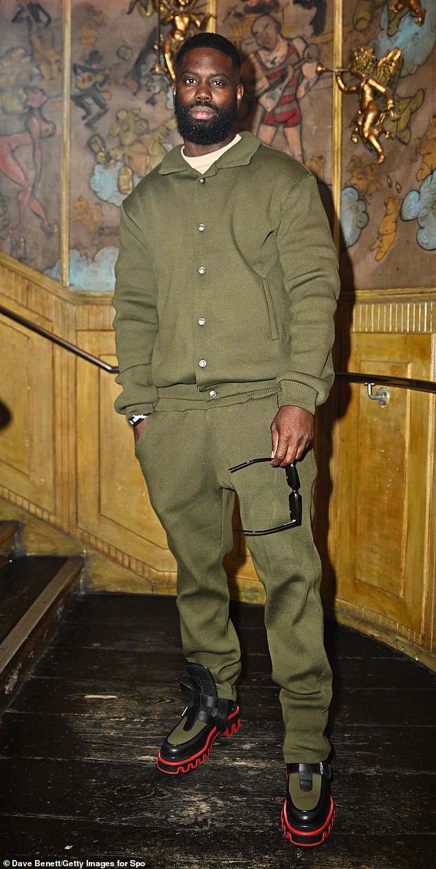 British rapper&nbsp;Ghetts was dressed to impress in a stylish green co-ord