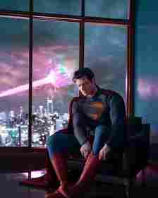David Corenswet suits up as Superman