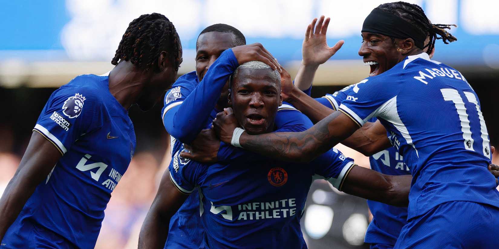 Moises Caicedo Scores From Halfway Line in Chelsea v Bournemouth