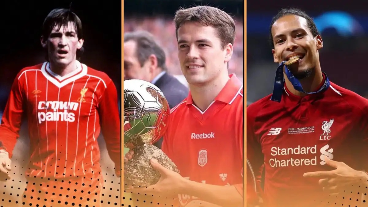 Liverpool Ballon d'Or history featuring Kenny Dalglish, Michael Owen and Virgil van Dijk