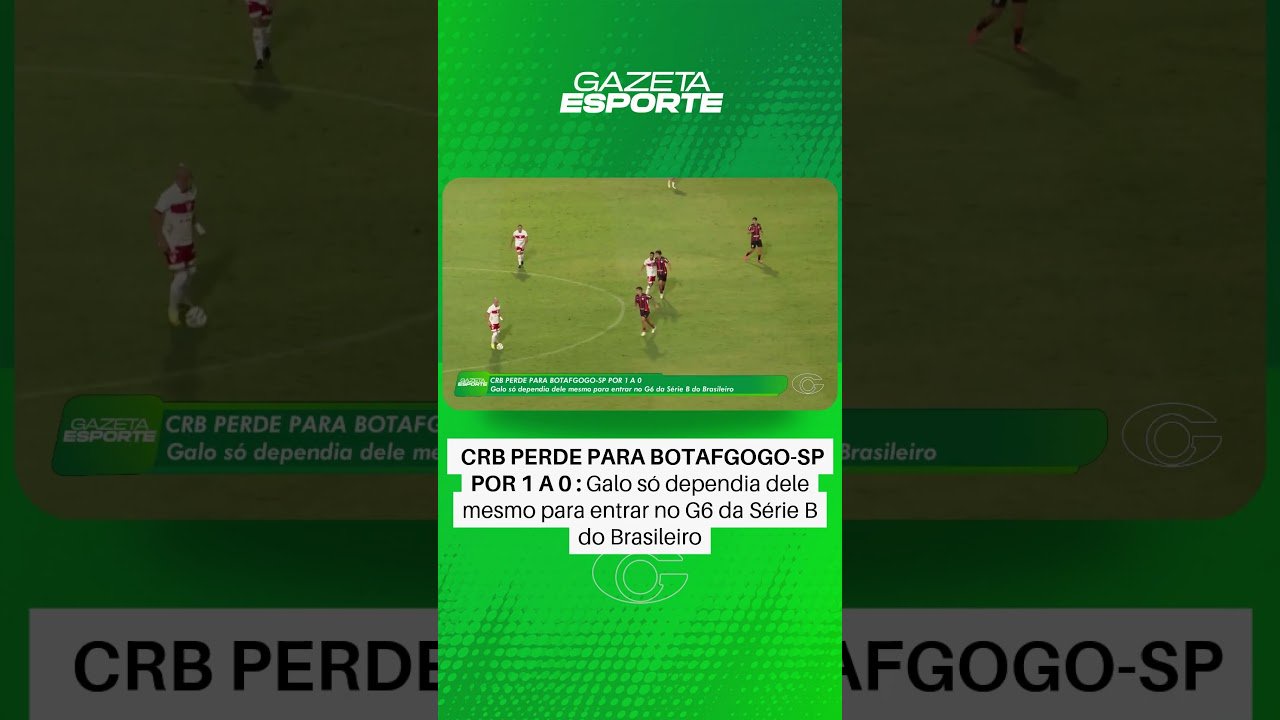 CRB perde para o Botafogo-SP por 1 a 0 - 19/10/2026