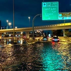 Heavy torrential rain cause floods in Dubai