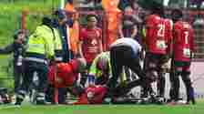 Jeff Reine-Adelaide was knocked unconscious by a football