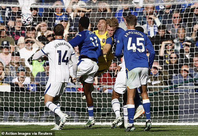 Martinez was struck in a sickening collision during Chelsea's win away at Everton