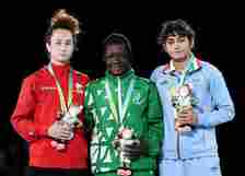 Miesinnei Mercy Genesis defeated Canada's Madison Parks 3-1 to clinch Nigeria's 9th Gold medal.