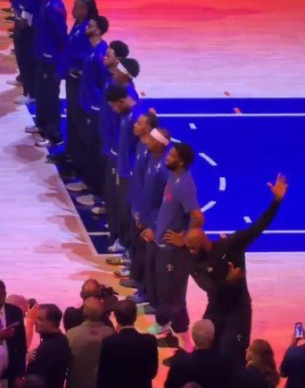 James couldn't wait to practice his golf swing before the 76ers' first game