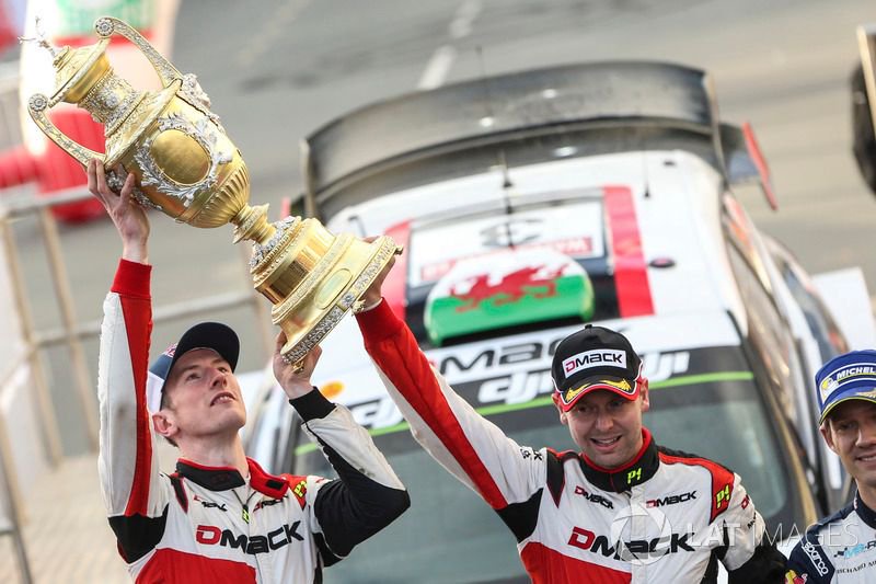 Breakthrough WRC victory, here with co-driver Daniel Barritt, was on home soil in 2017