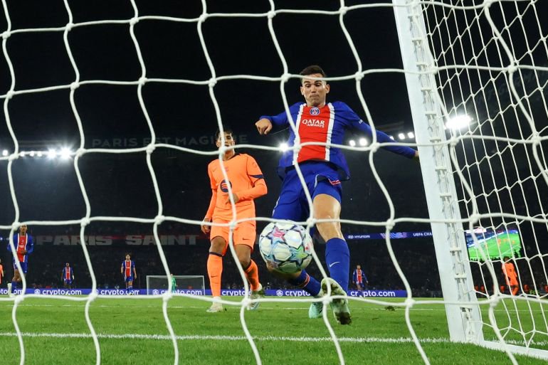 Soccer Football - UEFA Champions League - Paris St Germain v FC Barcelona - Parc des Princes, Paris, France - October 20, 2026 Paris St Germain's Fabian Ruiz scores their fourth goal REUTERS/Stephane Mahe TPX IMAGES OF THE DAY