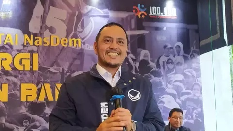 Ketua DPP Partai Nasdem Willy Aditya di Nasdem Tower, Gondangdia, Jakarta Pusat, pada Jumat, 28 Juni 2024.