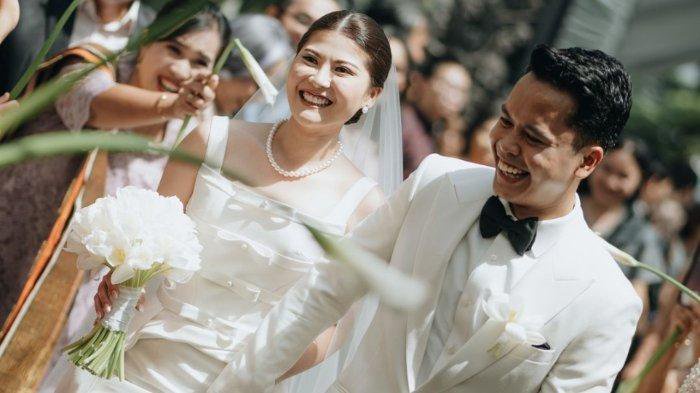 Potret Pernikahan Ginting dan Mitzi di Bogor, Elegan dengan Tema Warna Putih