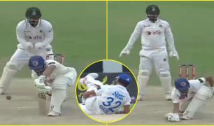 Qais Ahmad Cramps Video: शारजाह टेस्ट में क्रैम्प्स के बाद मैदान पर लेटे क़ैस अहमद