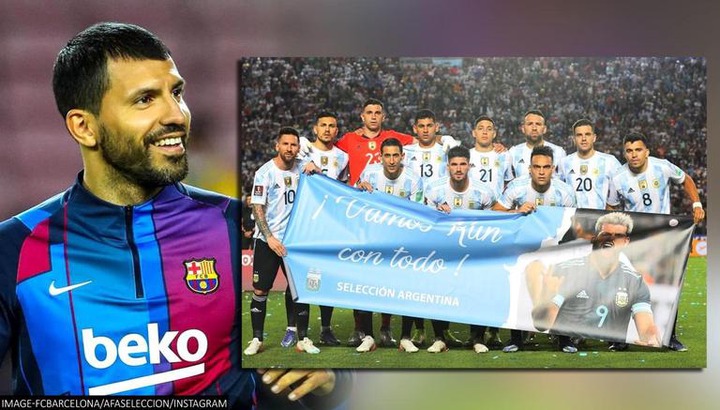 Argentina Vs Brazil: Lionel Messi Unfurls Banner Supporting Sergio Aguero  Before Match