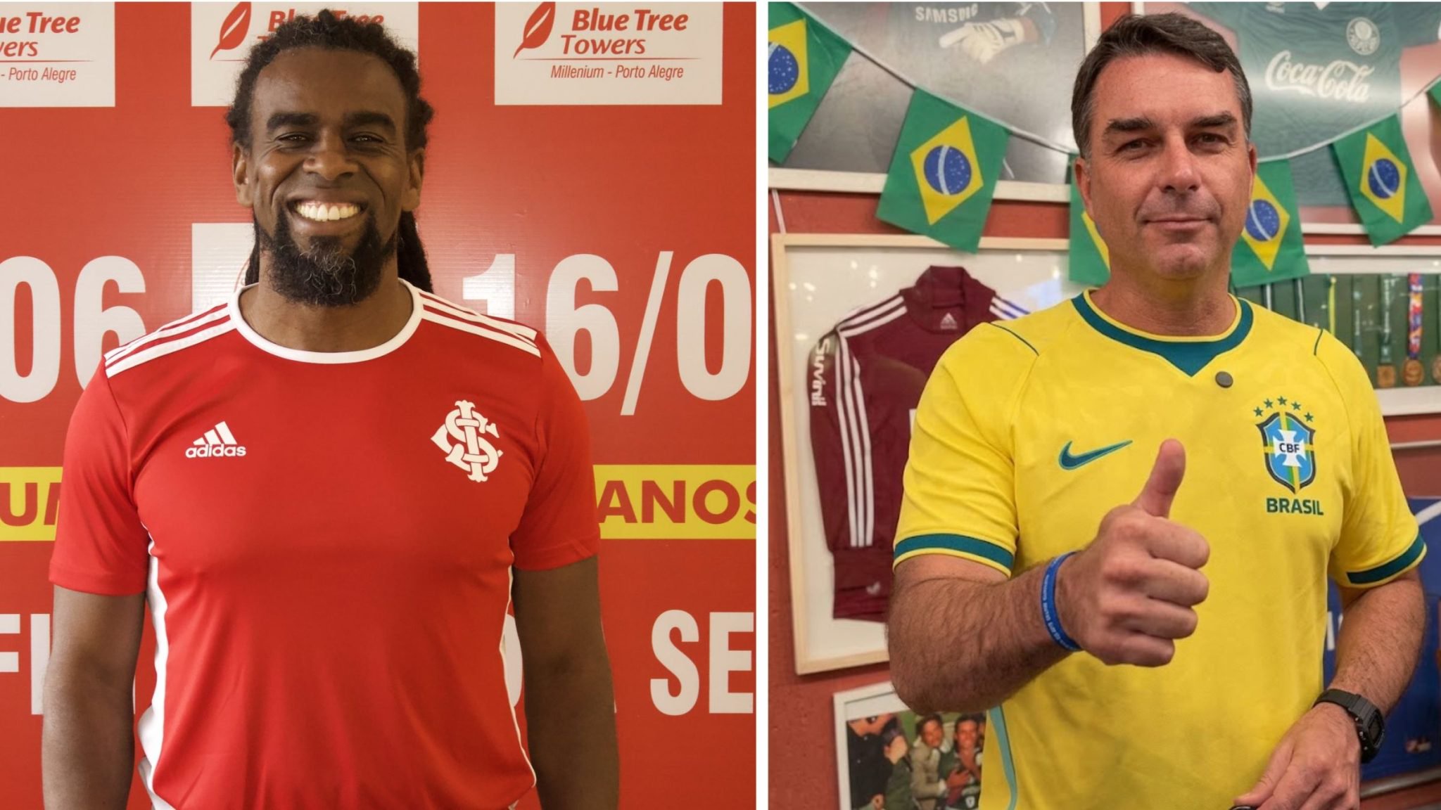 Tinga explicou apoio a Flávio Bolsonaro.