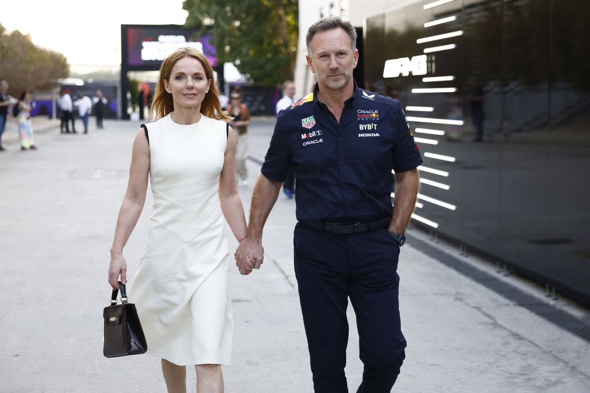 Christian Horner and Geri Halliwell