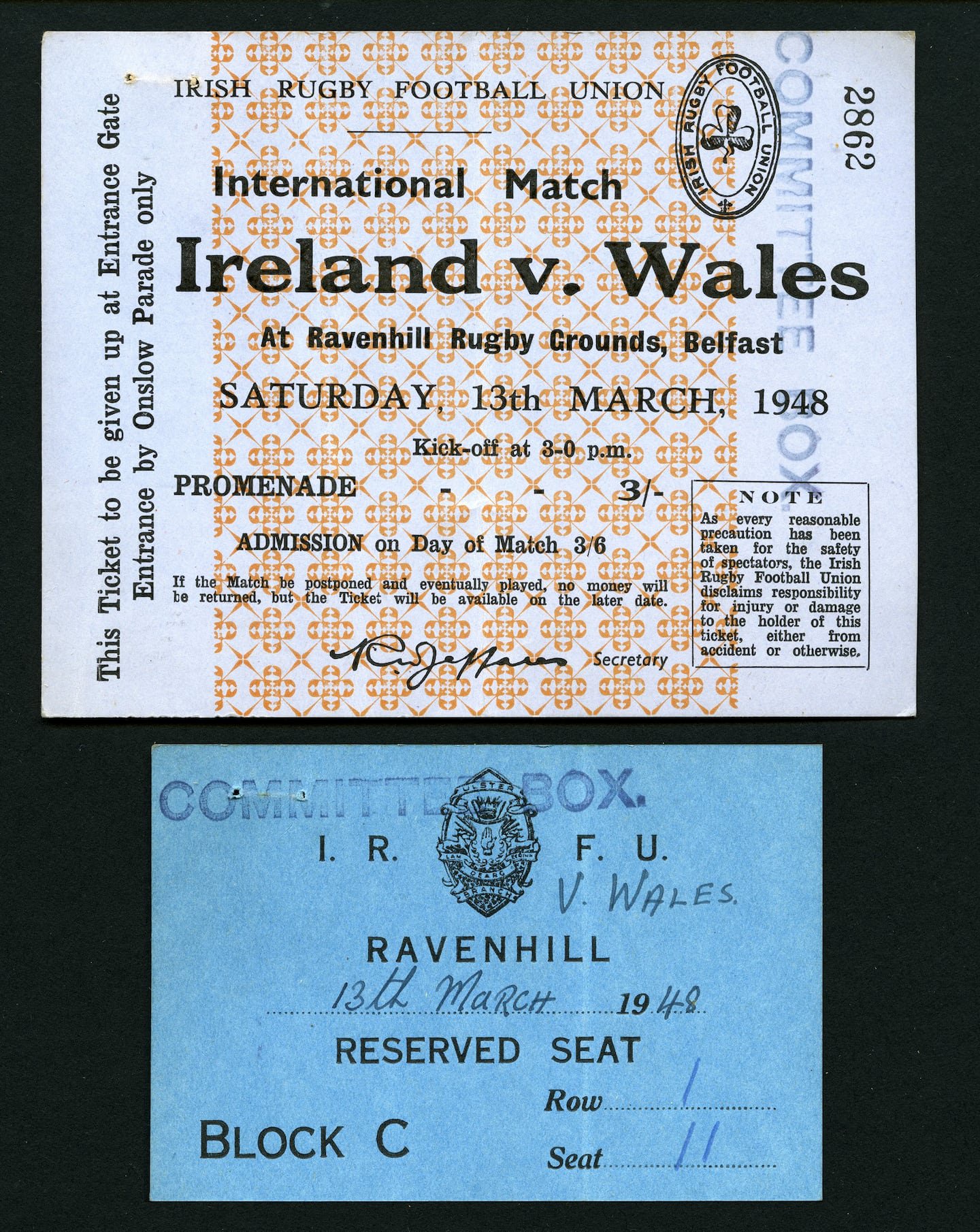 Ravenhill ticket