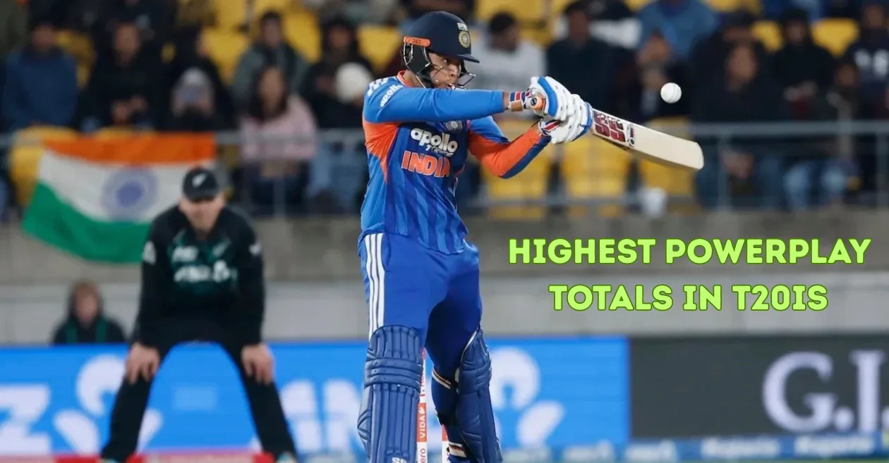 Top 5 highest powerplay totals in T20Is for full-member teams ft. India