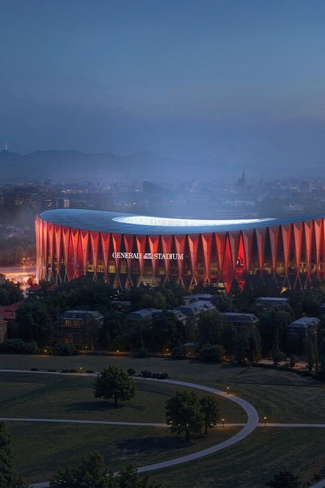 Computerised view of the Generali Stadium