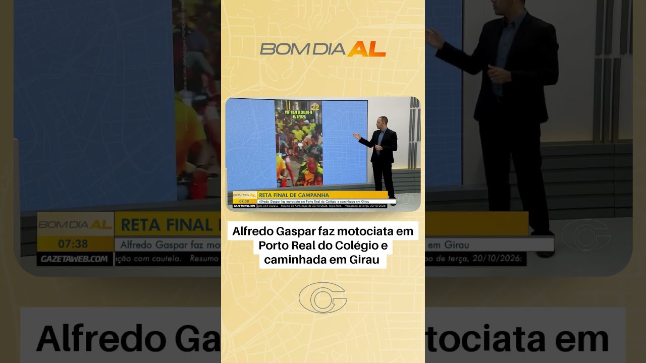 Alfredo Gaspar faz motociata em Porto Real do Colégio e caminhada em Girau