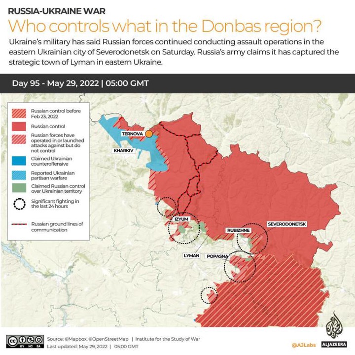 INTERACTIVE Russia-Ukraine map Who controls what in Donbas DAY 95