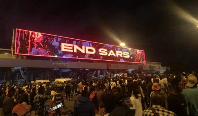 #EndSARS Protesters Resume at Lekki Toll Gate (Video)
