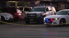 A woman is dead following a shooting after what police believe started as a fight between a boyfriend and girlfriend at an apartment complex in the southwest Las Vegas valley. (KLAS)