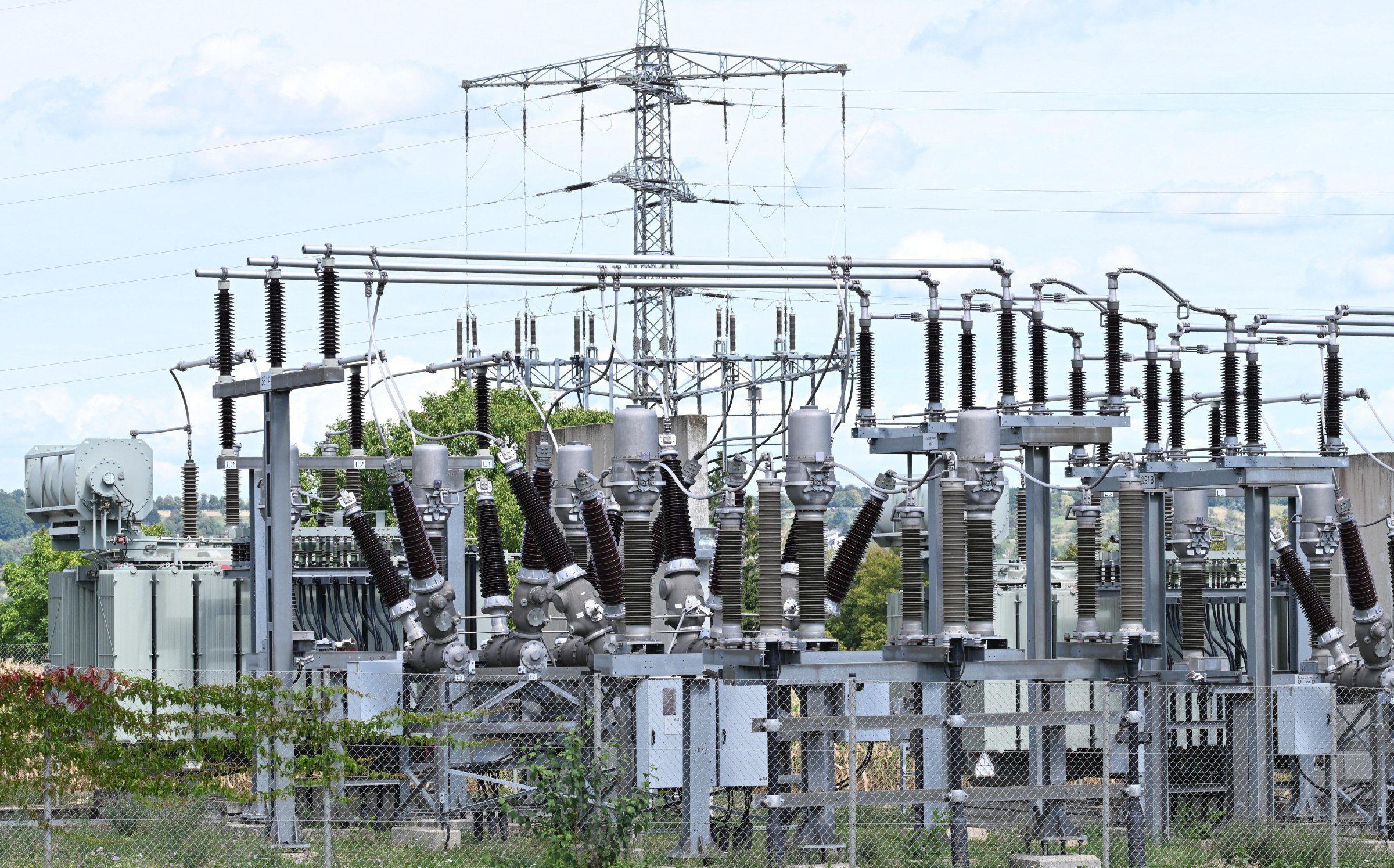 This is an electrical substation in Germany. I am using it to be illustrative of substations in general. I do not have a direct photo of the substation near the 49ers training facility, but assume it looks a lot like this.