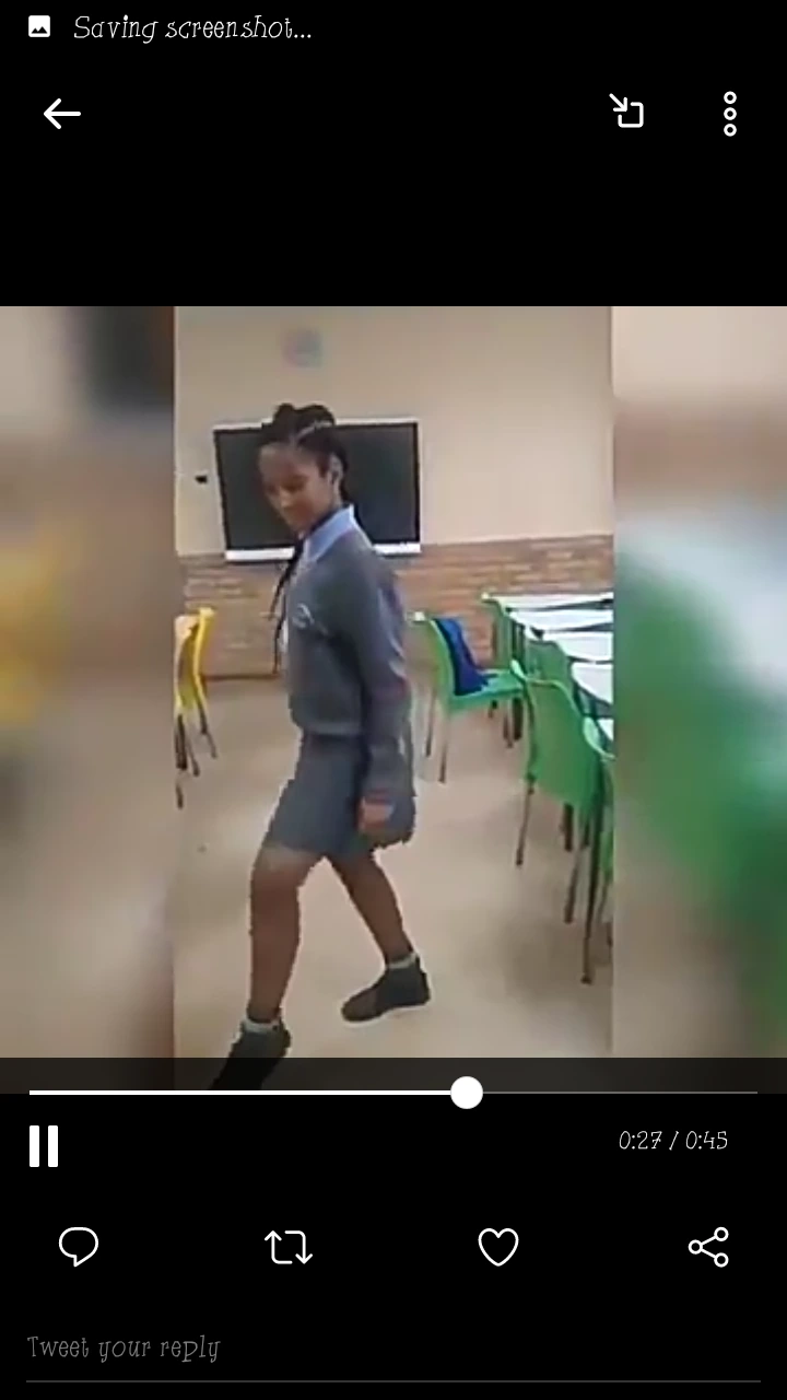 See What A Female SS2 Student Was Caught Doing In The Class That Got Twitter Users Reacting (Video)