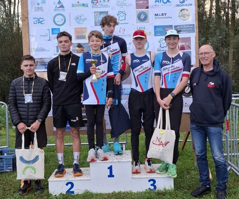 Le podium S de ce Run & Bike qui rencontre un succès grandissant.