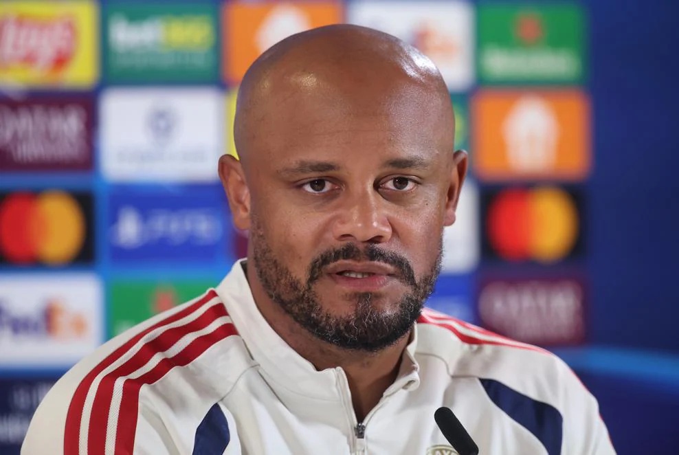 Bayern Munich coach Vincent Kompany hospitalised after collapsing at training ground