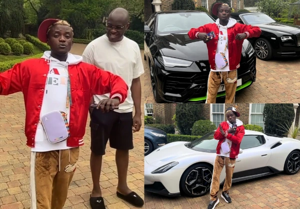 Portable In London : Singer Gets N1.5m Cash Gift From Pastor Tobi, Poses With His Rolls-Royce, Lamborghini, Maserati - autojosh