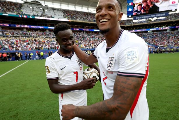 Bukayo Saka and Ezri Konsa at World Cup 2026