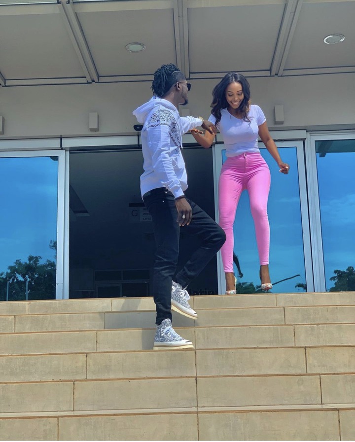 See pictures of Kuami Eugene and his new girlfriend as they step out in style (photos)