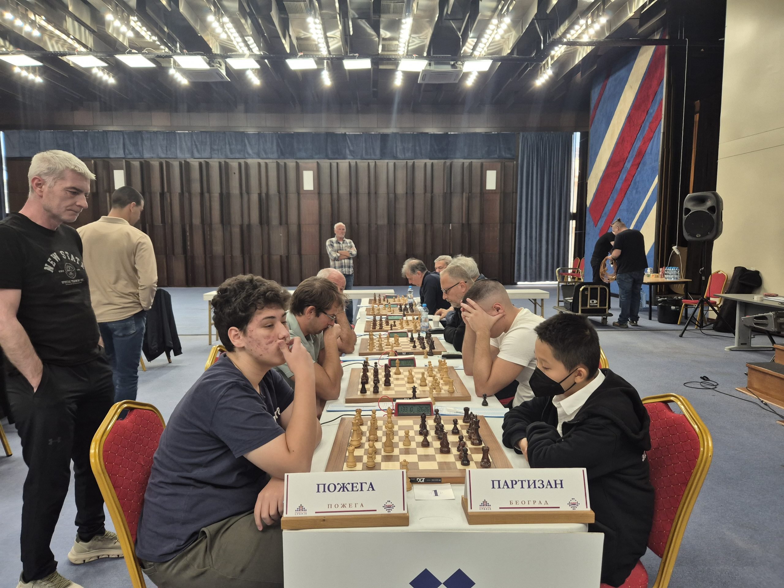 Shogdzhiev during the Serbian Chess League. Photo: Official website.