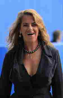 FILE - British artist Tracey Emin arrives for the opening reception of her exhibition "Tracey Emin: Love is What You Want" at the Hayward Gallery in London, Monday, May 16, 2011. Emin is among more than 1,000 people, including actress Imelda Staunton and Duran Duran singer Simon Le Bon, recognized on the King's Birthday Honors list, released to mark the British monarch's official birthday. (AP Photo/Matt Dunham, File)