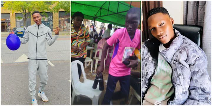 Old photo shows singer Zinoleesky running away with drinks from owambe
