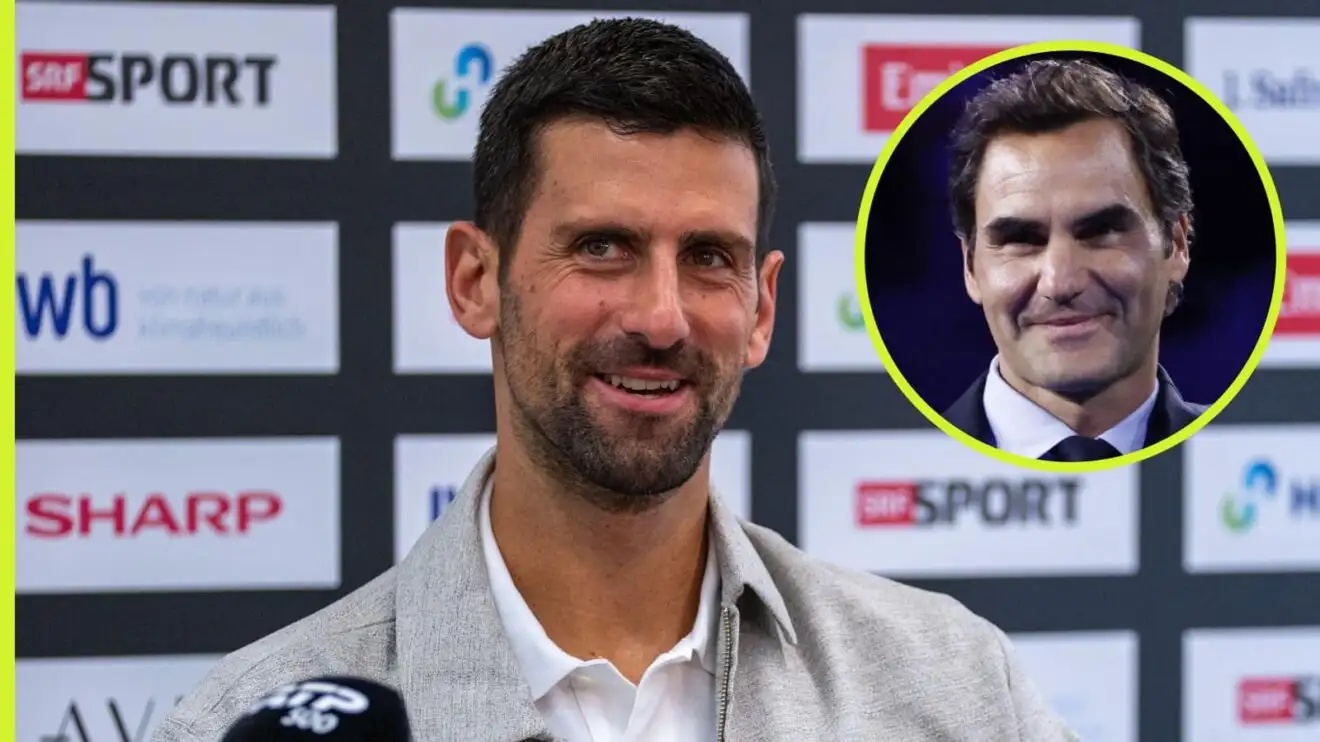 Novak Djokovic and Roger Federer