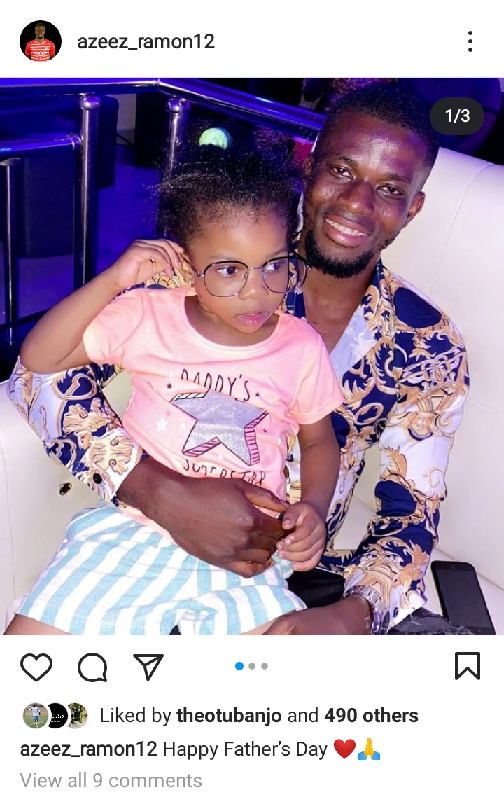 RAMON AZEEZ and his daughter on father's day