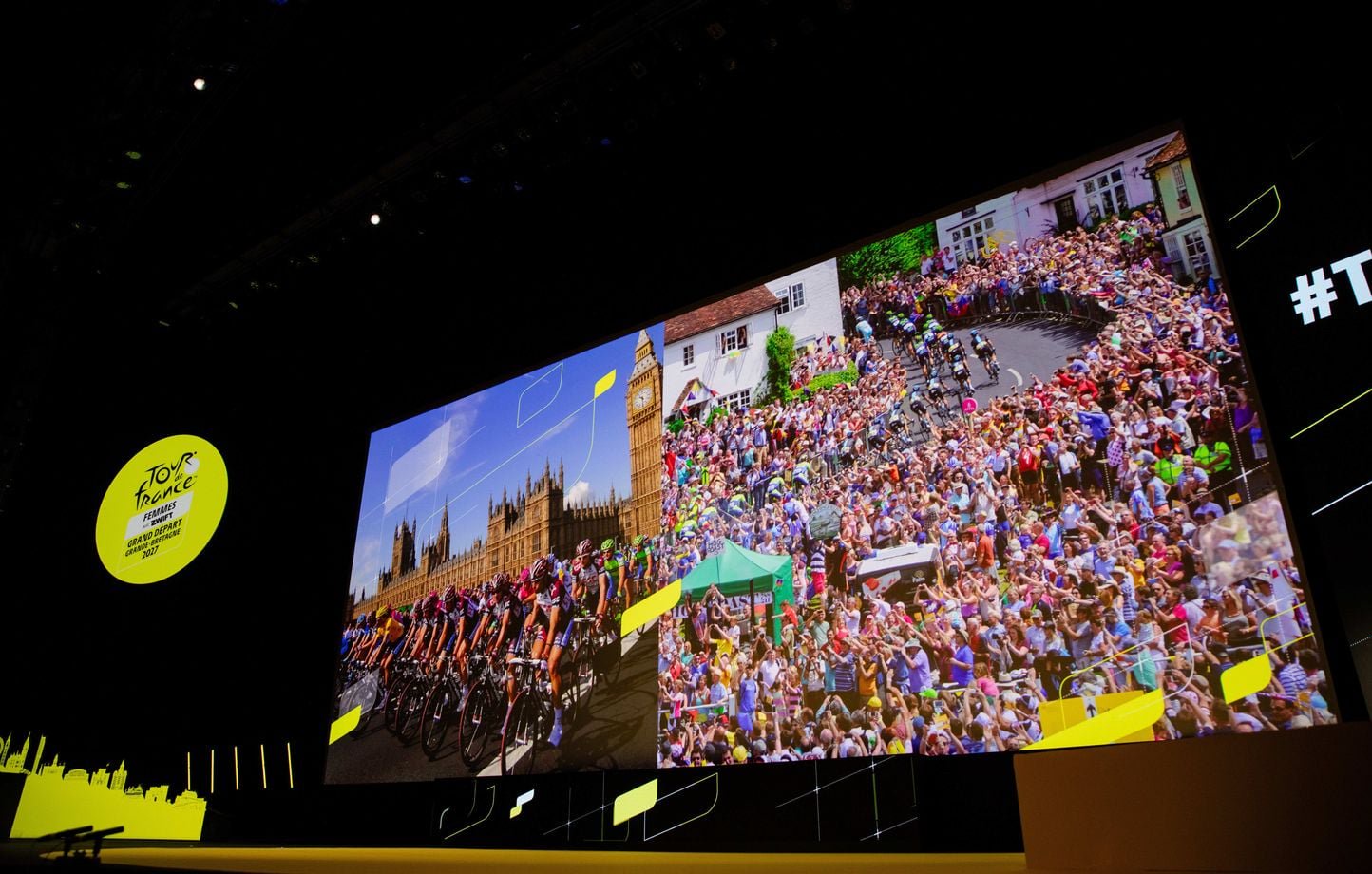 La présentation du Tour de France 2027 a eu lieu au Palais des Congrès de la Porte Maillot, le 22 octobre 2026 à Paris. 