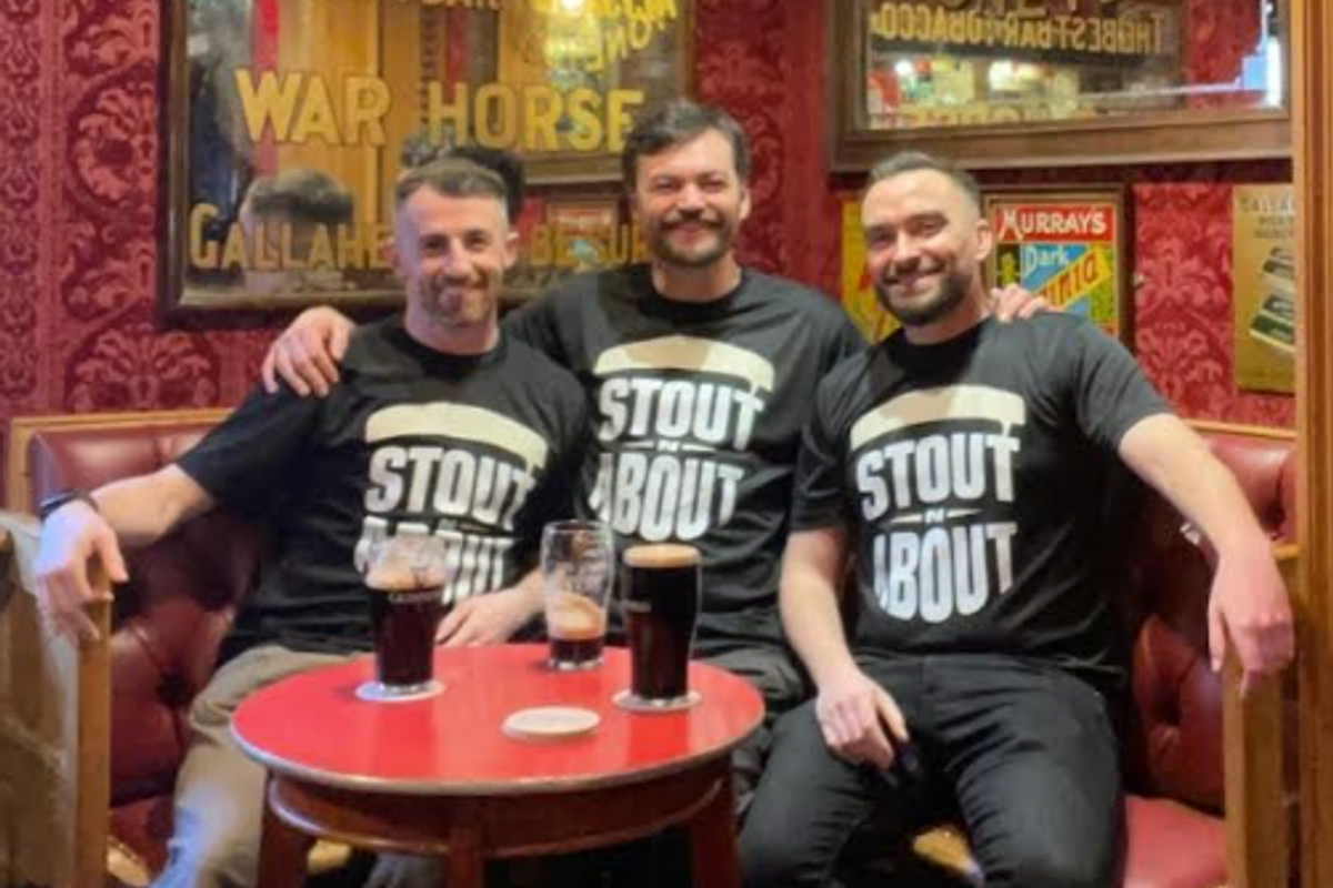 Stout n' About founders Tyrone McCullagh, Tyrone McKenna and Ciaran MacManus