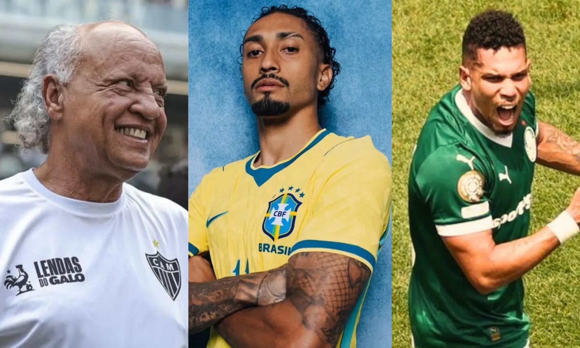 Da esquerda para direita: Reinaldo; Raphinha; Paulinho