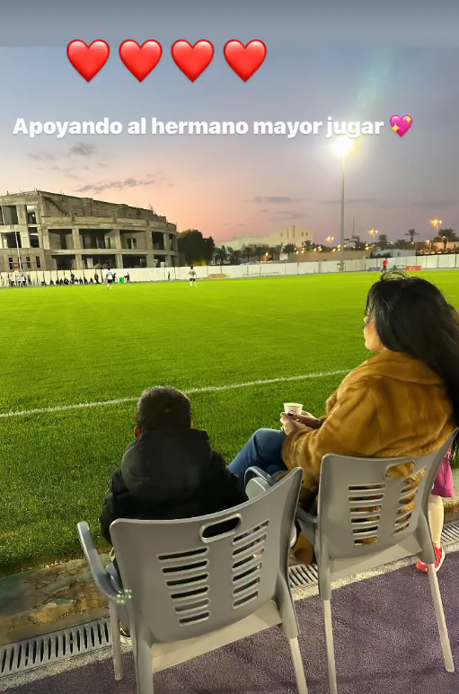 And is making his step-mum proud