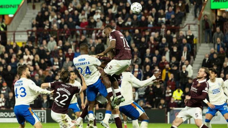 Olwethu Makhanya scores header against Hearts