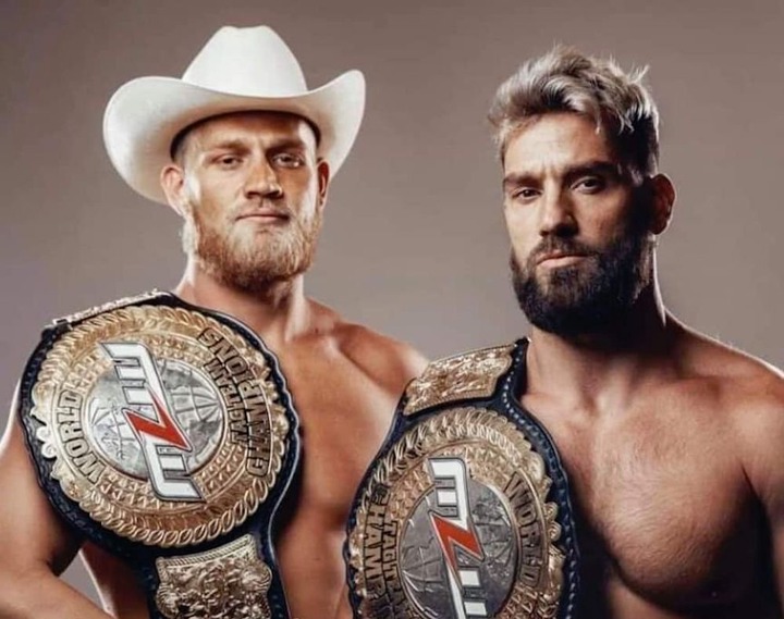 Ross and Marshall Von Erich as MLW Tag Team Champions