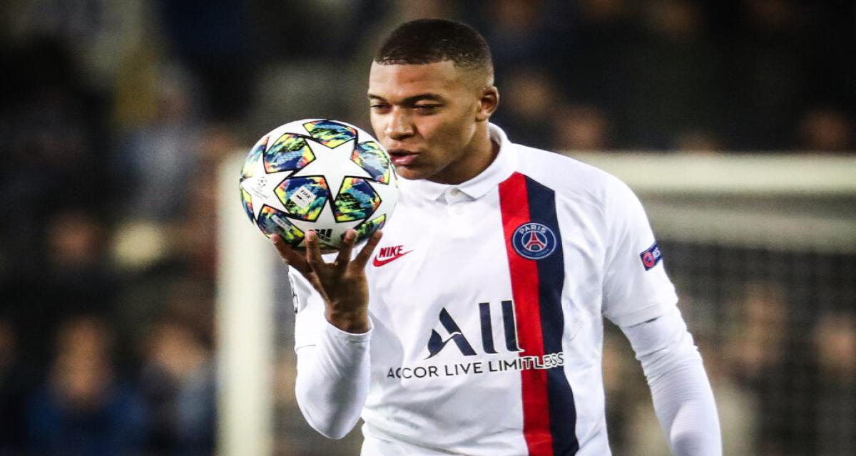 Kylian Mbappé après son triplé à Bruges en 2019.